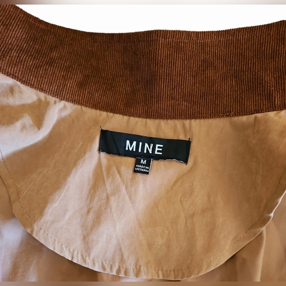 Mine Women's Bomber Jacket Tan Brown Western Equestrian Meadium - Picture 5 of 6